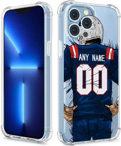 Miniatura 33 de Funda protectora personalizada con nombre y números para iPhone 15, 14, 13, 12, 11 Xs Max XR 8 7 6 Plus 11 Pro Mini, delgada, a prueba de golpes