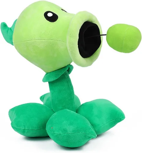 Miniatura 5 de JHESAO Juego de 3 piezas de plantas y zombis de peluche de zombis, guisante de juguete de zombis, 1 2 muñecos de guisante Gatling suave, muñeco