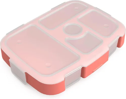 Miniatura 5 de Bentgo® Bandeja Kids para niños con cubierta transparente, reutilizable, sin BPA, recipiente de preparación de comidas de 5 compartimentos con Verde