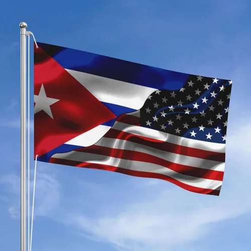 Miniatura 13 de Banderas de bandera mexicana de Cuba y Michoacán para exteriores de 3 x 5 pies, tres capas de tela para coser a doble cara, impresión de 3 x 5 pies