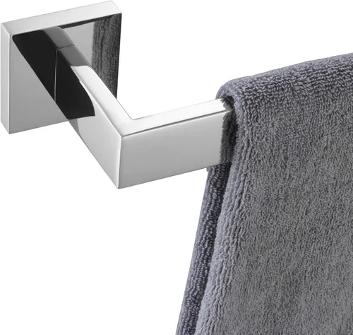 Miniatura 23 de KOKOSIRI Barra de Toalla Individual de 16 Pulgadas, Toallero para Baño o Cocina, Toallero de Pared de Acero Inoxidable SUS304, Cromo Pulido
