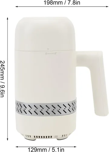 Miniatura 2 de Máquina compacta para hacer helados de 10.1 fl oz, pantalla digital, máquina de yogur congelado para postres rápidos para uso doméstico y cocina