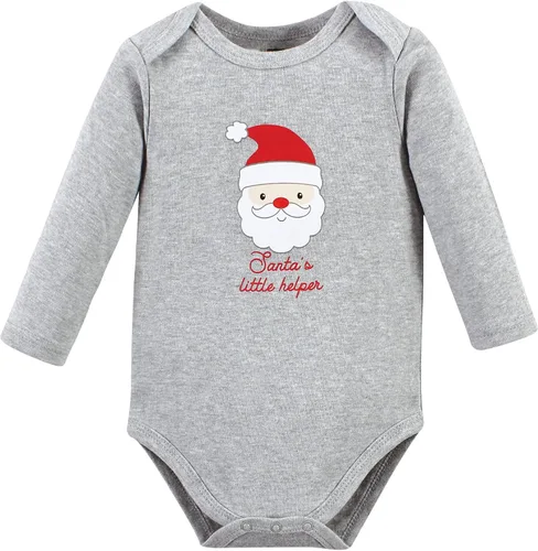 Miniatura 145 de Hudson Baby Body unisex de algodón de manga larga para bebé, leopardo rosa rojo