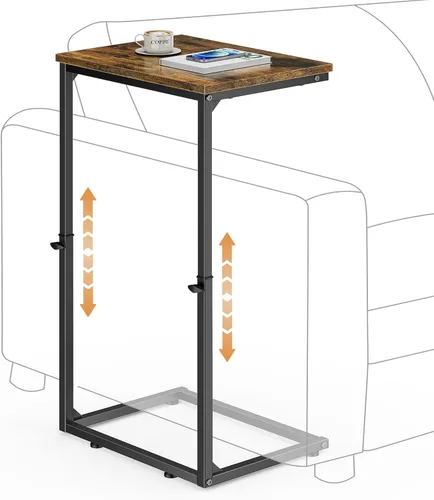 Miniatura 19 de Vagusicc C Shaped End Table for Couch, 33.2'' Tall C Table Adjustable Height Side Table, Small Side Table for Small Spaces, Couch Tables that Slide