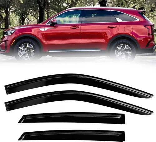 Miniatura 7 de Protectores de lluvia de ventana para Ford F150 SuperCab 2004-2014 2 piezas deflector de ventana para 09-14 F-150 con 2 puertas delanteras