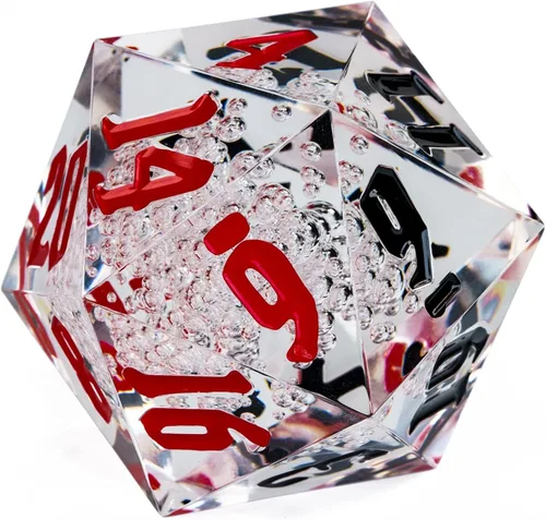 Miniatura 9 de 55mm 20 Caras DND Dados, Dados D20 D&D Poliédricos Grandes con Caja de Regalo para Dungeons and Dragons, Juegos de Mesa RPG