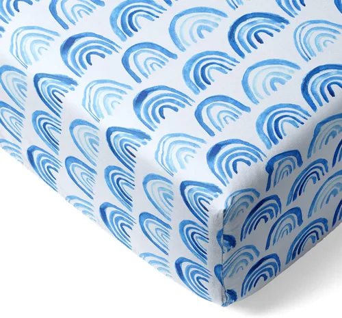 Miniatura 14 de Little Sleepies Sábanas de cuna para bebé, sábanas de cuna de viscosa muy suave de bambú para niños y niñas, sábana de cama para niños, sábana