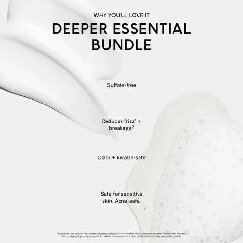 Miniatura 3 de SEEN Paquete de champú y acondicionador más profundo, perfumado, juego de cuidado del cabello no comedogénico, desarrollado por dermatólogos, seguro