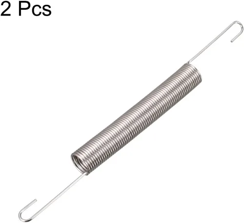 Miniatura 3 de uxcell Resorte de extensión - 0.035 in de diámetro de alambre, 0.394 in de diámetro exterior, 4.724 in de longitud, resorte de tensión de gancho