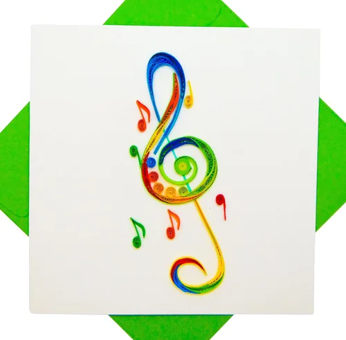 Miniatura 8 de Piano, tarjeta de felicitación 3D hecha a mano, diseño exclusivo dedicado a mano, tarjeta de felicitación para cumpleaños, día de San Valentín, día