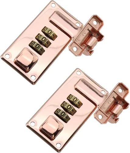 Miniatura 8 de Cerraduras de combinación de equipaje, cerradura de combinación de 3 dígitos, cerradura de contraseña negra para caja de herramientas con cerradura