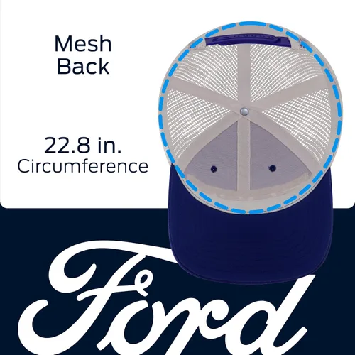 Miniatura 5 de Ford Truck Hat, Logo Mesh Adjustable Baseball Cap with Curved Brim