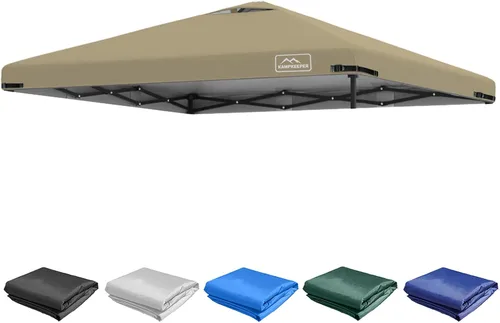 Miniatura 34 de KAMPKEEPER Cubierta de Repuesto Superior para Carpa Toldo Emergente con Ventilación de Aire y Correa Elástica Ajustable, Poliéster Resistente a Azul