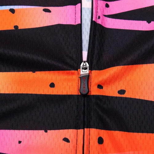 Miniatura 59 de Camiseta de ciclismo para mujer, manga corta y pantalones cortos de ciclismo acolchados para verano