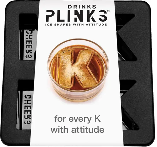 Miniatura 17 de DrinksPlinks Bandeja de Cubitos de Hielo con Letra H - Molde de Cubitos de Hielo de Silicona Personalizado para Whisky – Bandeja Grande