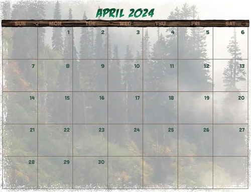 Miniatura 5 de Calendario Bigfoot 2024 – Calendario de pared de 12 meses – 11 x 19 pulgadas abierto – Ideal para la oficina o cabina – Regalo divertido