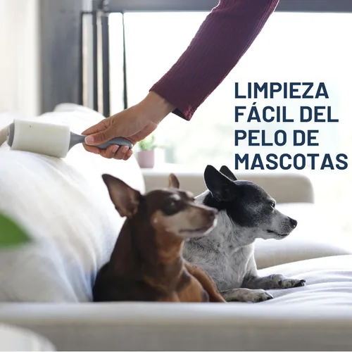 Miniatura 3 de Scotch-Brite - Rodillo quitapelusas para quitar pelo de mascotas, paquete económico de 5 rodillos, 95 hojas por rodillo, 475 hojas en total