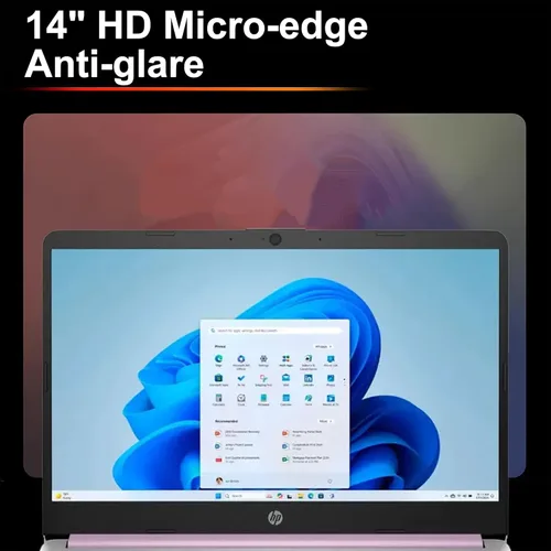 Miniatura 4 de HP 14 portátiles portátiles livianos para negocios y estudiantes, 14 pulgadas, HD, antirreflejo, Intel de 4 núcleos, N150, 8 GB de RAM, 192 GB