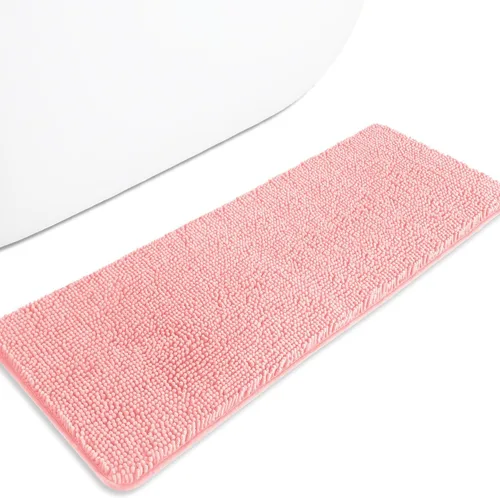 Miniatura 562 de Alfombra de baño pequeña de 12 x 18 pulgadas, lavable y absorbente, antideslizante, alfombra de baño de felpilla gruesa y suave para baño, ducha