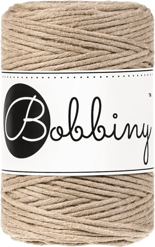 Miniatura 32 de Bobbiny Cordón de macramé de una sola capa para bebé de 0.069 pulgadas (100% algodón reciclado)