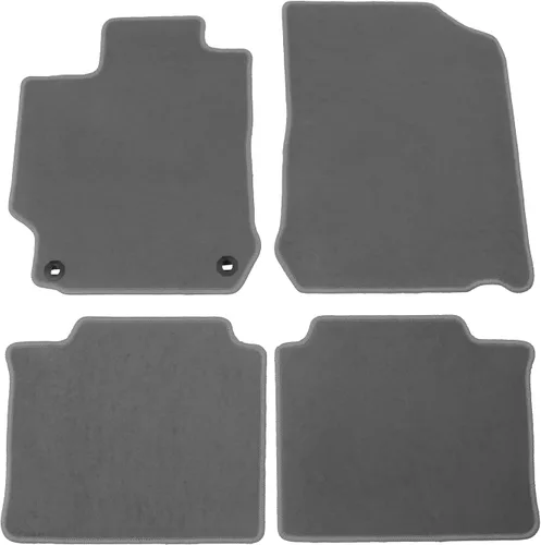 Miniatura 10 de IKON MOTORSPORTS, alfombrilla compatible con Toyota Camry 2012-2017, alfombrillas de nylon beige para el suelo del coche, delanteras y traseras