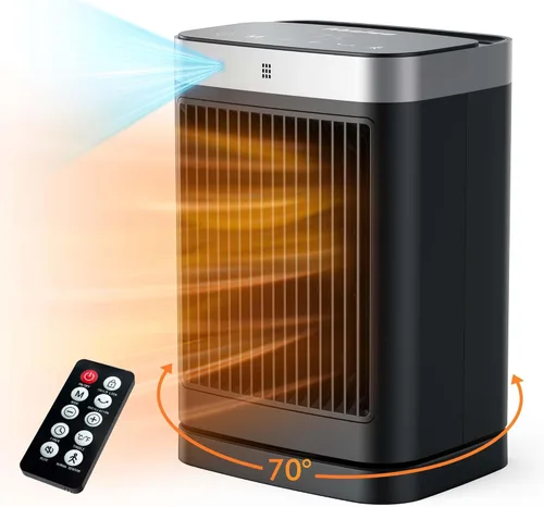 Calentadores de espacio con sensor de movimiento, calentadores portátiles para uso en interiores, calentadores eléctricos pequeños para habitación