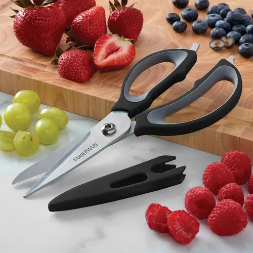 Miniatura 8 de Farberware Tijeras de cocina 4 en 1, 2 piezas, negro y gris