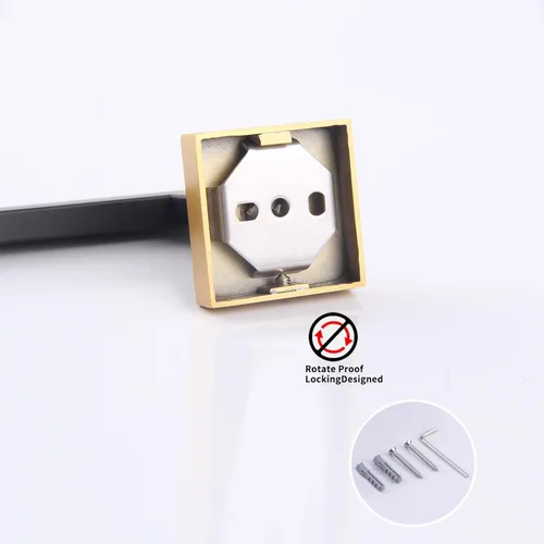 Miniatura 8 de GERZWY Soporte de papel higiénico de baño Dispensador de papel higiénico de acero inoxidable Soporte de rollo de pañuelos Soporte de pared