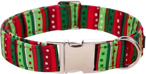 Miniatura 12 de Collar para perro Lionet Paws, cómodo y ajustable, collar lindo con hebilla de metal para perros machos y hembras, patrón de pelota de tenis, Tennis