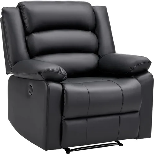 Miniatura 16 de EBELLO Silla reclinable eléctrica clásica, silla reclinable eléctrica acolchada extragrande con cojín suave y respaldo, sofá con sillón cómodo