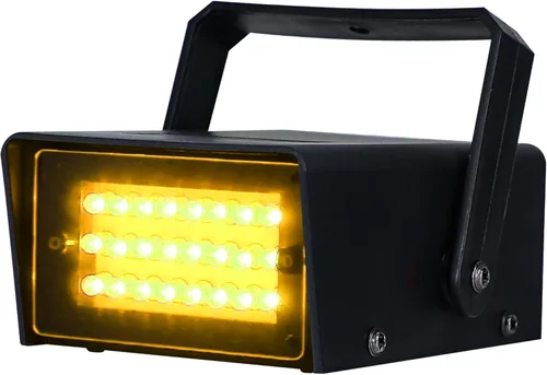 Miniatura 10 de ENUOLI Mini luz estroboscópica LED color verde con 24 LED súper brillantes control de velocidad variable para efecto de luz de escenario DJ
