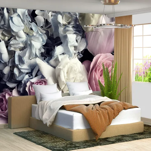 Miniatura 66 de Papel tapiz mural gris de Nueva York del Puente de Brooklyn, papel tapiz mural de paisaje urbano grande para sala de estar y dormitorio - 108"x75