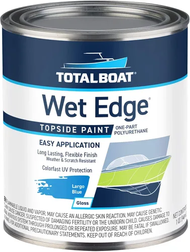 Miniatura 17 de TotalBoat Wet Edge Topside Pintura Marina de Poliuretano Premium Recubrimiento para Barcos, Casas Rodantes, Molduras Exteriores, Fibra de Vidrio