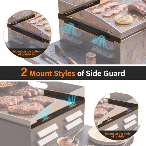 Miniatura 2 de Protectores de viento magnéticos para parrilla Blackstone de 28 pulgadas, parabrisas para accesorios de parrilla Blackstone, accesorios de parrilla