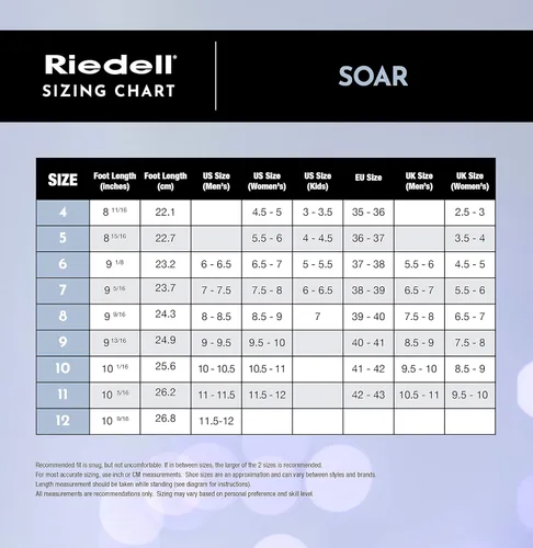 Miniatura 3 de Riedell Soar Junior - Patines de hielo para niñas y niños, elegantes zapatos de patinaje aislados con forro de espuma, cuchillas de acero inoxidable