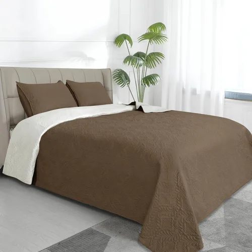 Miniatura 31 de Easy-Going - Juego de colcha reversible tamaño king con 1 colcha y 2 fundas de almohada, colcha de cama suave, edredón de microfibra liviano Gris