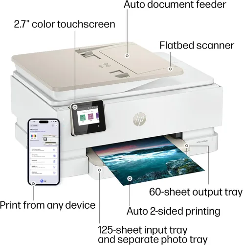 Miniatura 19 de HP Envy Photo 7975 Impresora fotográfica inalámbrica de inyección de tinta a color, imprimir, escanear, copiar, fácil configuración, impresión