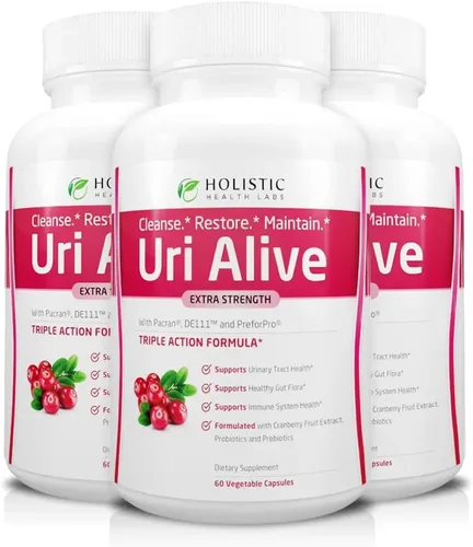 Miniatura 7 de Uri Alive Suplemento de apoyo urinario extra fuerte para el tracto urinario, la vejiga, la flora intestinal y la salud del sistema inmunológico