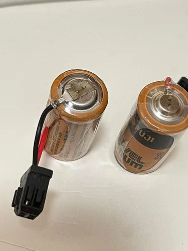 Miniatura 5 de (8-Pack) Compatible con Fuji CR2/3 8.L 2000mAh 3V PLC Batería de litio FDK CR2/38.L con enchufe negro