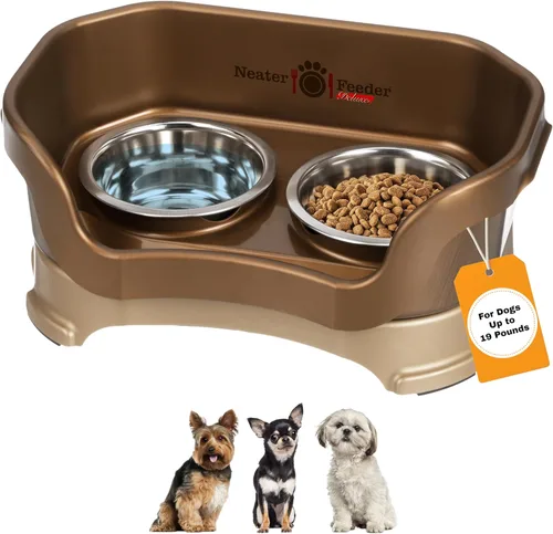 Miniatura 35 de Neater Pet Brands Neater Feeder Deluxe Cuencos para perros a prueba de derrames elevados para perros grandes de más de 40 libras, fabricado en EE.