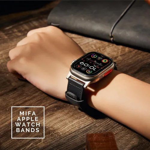 Miniatura 3 de Compatible con Apple Watch Band de 1.929 in 1.811 in 1.772 in 1.732 in 1.654 in, correas híbridas de silicona Mifa para hombres y mujeres, correa