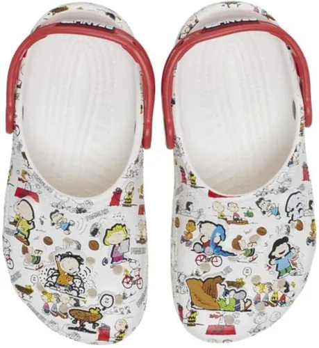 Miniatura 5 de Crocs Zuecos de Snoopy clásicos unisex para niños, BlancoMulticolor