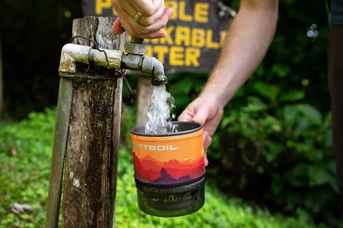 Miniatura 11 de Jetboil MiniMo - Sistema de cocina para estufa de camping y mochileros con control de calor ajustable Puesta de sol