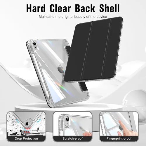 Miniatura 3 de Funda para iPad (A16) de 11ª generación de 11 pulgadas 2025, funda para iPad de 10.9 pulgadas 2022 de 10.9 pulgadas con soporte para lápices, funda