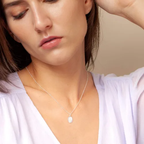 Miniatura 4 de BENIQUE Collar delicado para mujeres y niñas plata de ley 925 maciza o metales rellenos de oro de 14 quilates cadena fina colgante significativo