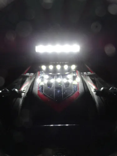 Miniatura 7 de Barra de luz de aluminio de 5 LED de 3.504 in compatible con LaTrax SST, Traxxas 1/16 Slash, Stampede/4x4/Nitro, Nitro Sport, E-Revo, ECX 1/18