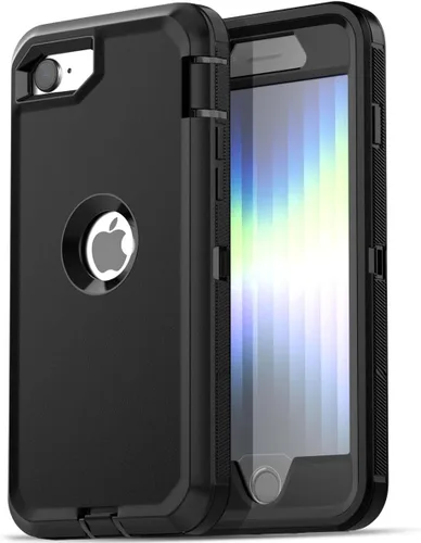 Miniatura 13 de AICase Funda para iPhone SE Case de 3ª y 2ª Generación, para iPhone SE 2022/2020 Protector de Pantalla Integrado Resistente Protección Antigolpes
