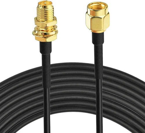 Miniatura 9 de Bingfu RP-SMA macho a RP-SMA mamparo hembra RG174 Extensión de antena WiFi Cable coaxial 6.6 ft 6.5 pies para router WiFi Tarjeta de red inalámbrica
