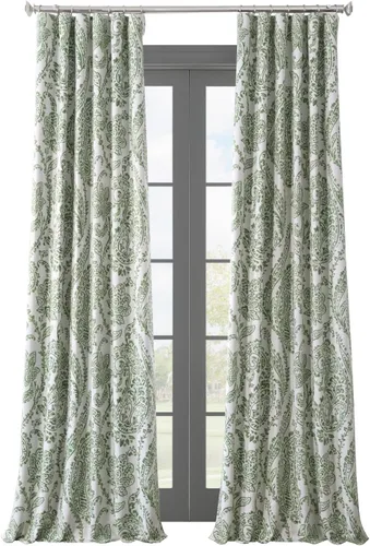 Miniatura 24 de HPD Half Price Drapes BOCH-KC43-63 - Cortinas de Lino con Rayas para Oscurecer la Sala de Estar (1 Panel), 50 x 63 Pulgadas, Color Negro Toldo
