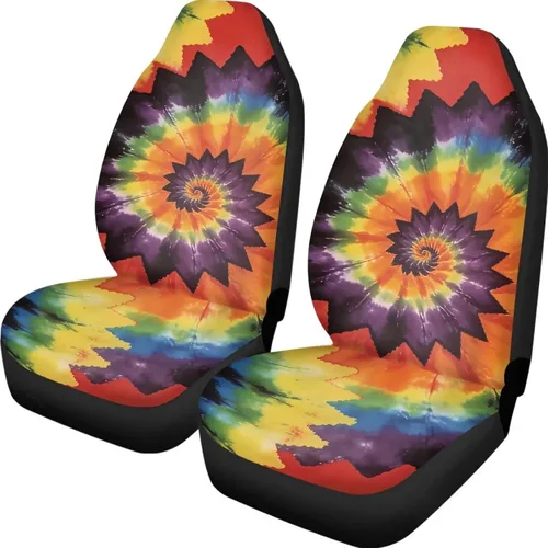 Miniatura 21 de UNICEU Juego de 2 fundas de cojín para asiento de automóvil, diseño de calavera gótica negra, lavable, accesorios interiores antideslizantes